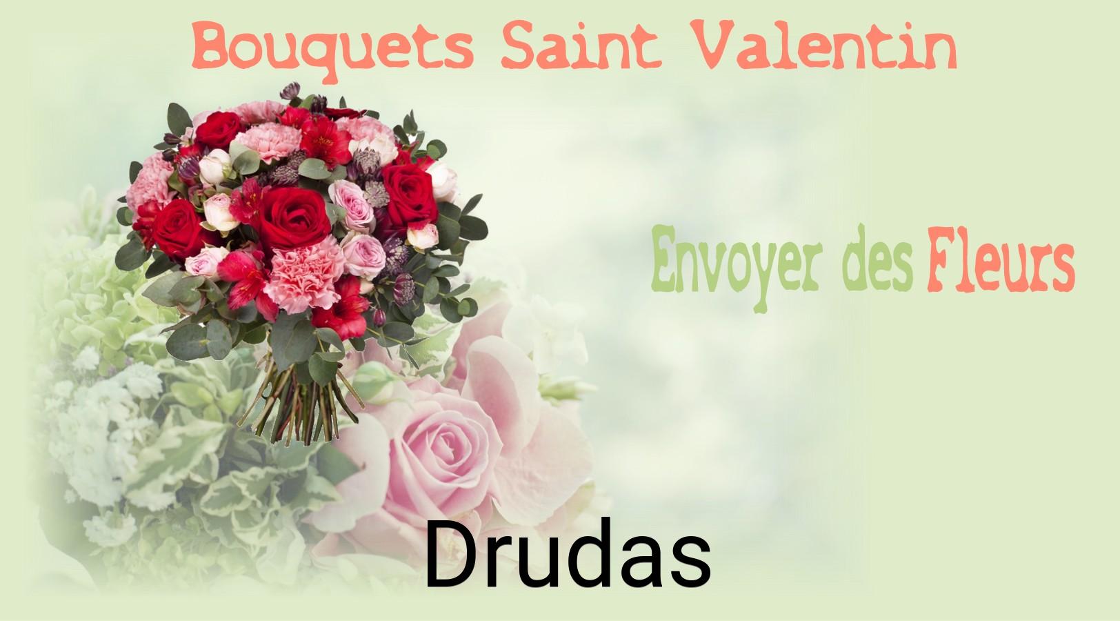 Roses de Saint-Valentin livrées à Drudas
